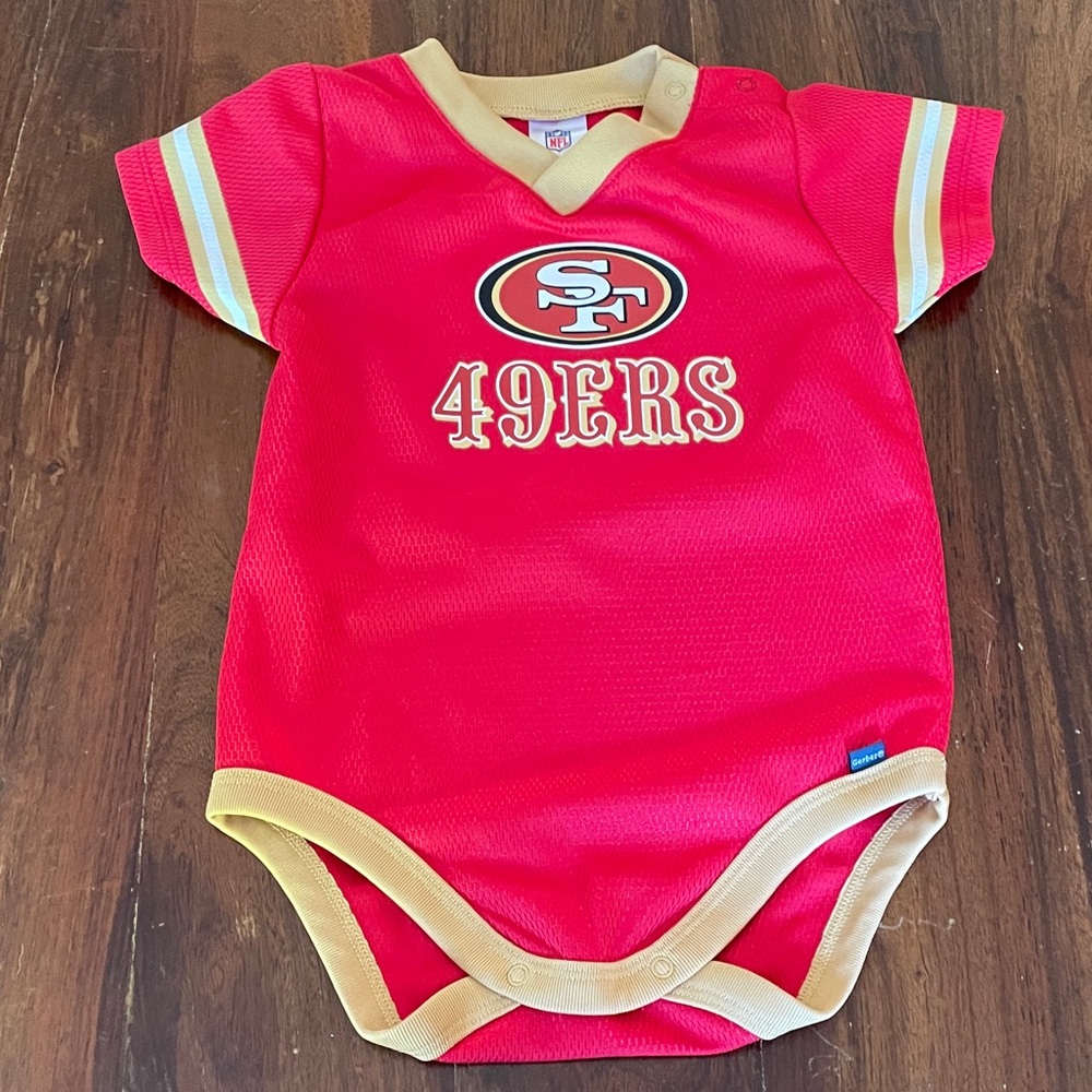 NFL San Francisco 49ers Red and Gold Infant One-Piece Bodysuit